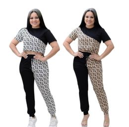 Women's Two Piece Sets 2023 Summer Fashion Casual Women's Short Sleeve+Long Pants Set Women's Set