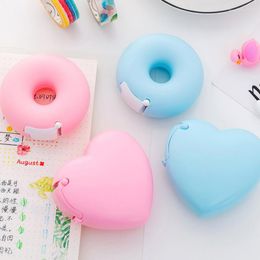 Est Candy Colour Masking Tape Cutter Design Of Love Heart/Donut Shape Office Dispenser School Supply