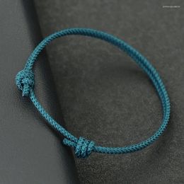 Charm Bracelets Handmade String Bracelet Unisex Sliding And Adjustable Thin Rope Braslet Friendship Jewellery Casual Versatile Accessories