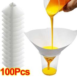 Disposable Car Paint Spray Mesh Paper Filter Purifying Straining Funnel Conical Nylon Micron Funnels Tools