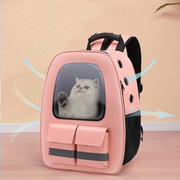 Strollers Pet Bag Portable Backpack Dog Cat Breathable Safety Reflective Strip Pet Bag Travel Accessories Pet Supplies