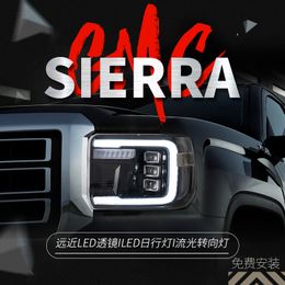 Car Headlights for GMC Sierra1500 20 14-20 18/Sierra 2500HD 3500HD 20 15-20 19 All LED Headlight DRL Signal Headlamp