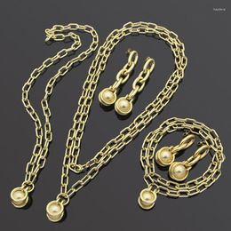 Chains 2023 Fashion Ladies Necklace Korea Pearl Pendant Stainless Steel Logo Gift Luxury Jewellery Chain High Quality Wholesale