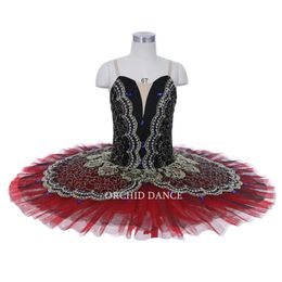 Dancewear Exquisite High Quality Custom Size Performance Wear Kids Girls Women Adult Blue Red Green Black Ballet Tutu 231124