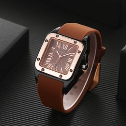 41MM Rose Gold Dial Top Men's Watch Date Series Wristwatches Wholesale and Retail Lady Watches Gifts
