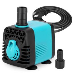 Pumps Ultra Silent Submersible Aquarium Water Pump for Fish Tank Fountain Garden Pond Rockery Adjustable Water Philtre Pump 6003000L/h