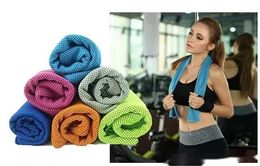 Summer Cooling Ice Towel NEW PVA Soft Breathable Gym Yoga Towel 6 Colours Available Free Shipping