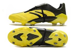 Mens Soccer Shoe Predator Absolute 20 8 Limited Uniforia Pack FG Beckham Core Black Tech Metallic Football Cleats Meteorite Solar Red Lightweight Boots 551