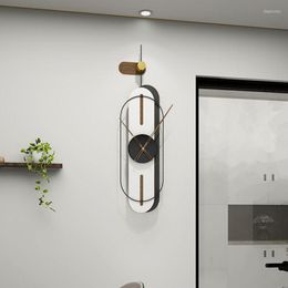 Wall Clocks Hands Digital Clock Silent Metal Bedroom Mechanism Large Quartz Hidden Wand Deko Home Decor WW50WC