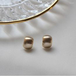 Stud Earrings WTLTC Trendy Metal Small C Shaped For Women Statement Wide Post Minimal Studs Modern Jewellery