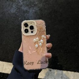 Designer Silicone Phone case Pink Rose Suitable for iPhone 14 13 12 Pro max 12 14plus Soft case Anti-fall phone case