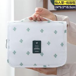 Cosmetic Bags & Cases Hook Wash Bag Waterproof Lemon Women Men Large Makeup Toiletries Travel Kit Beauty