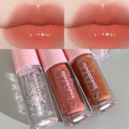 Lip Gloss Crystal Jelly Moisturising Oil Transparent Stain Mirror Glaze Korean Makeup Liquid Lipstick Tint Plumping