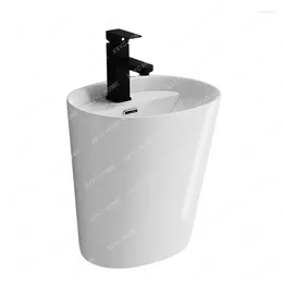 Bathroom Sink Faucets Wall-Mounted Wash Basin Home Washbasin Small Apartment Integrated Balcony