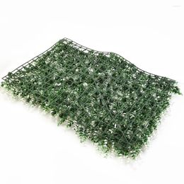 Decorative Flowers Green Wall Plant Wedding Decoration Hedge Grass Artificial Greenery Child PVC Plastic Durable