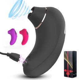 Vibrators HWOK Oral Sucking Vibrator 9 Speeds Licking Vibrating Sex Toys for Women Tongue Nipple Clitoral Stimulator Female Masturbation 230426