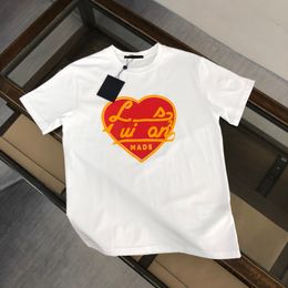 M-4XL Men Women Designer Tee Mens Womens Quality V heart Designers T Shirts Luxury Tshirts Polo Shirt Top Tees Summer T-shirt Men Clothing
