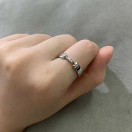 Designer Brand s925 All Body Pure Silver Material Couple Style Diamond Ring Fashion and Elegant Personalized