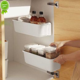 Punch-free Under Sink Storage Shelves Kitchen Organizer Push-pull Drawer Shelf Wall-mounted Cabinet Organizer Bathroom Baskets