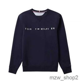 Tommy Designer polo hoodie sweatshirt pullover Fashion Autumn winter long sleeve round neck letter pullover pure cotton hoodie top quality Hilfiger XS-XXL 4 COKB