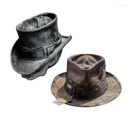Berets Skull Cowboy Cap Fun And Vibrant Hat Women Men Household Costume Supply HXBA