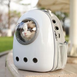 Strollers Large Pet Backpack Portable Space Capsule Breathable Window Cat Carrier Dog Bag Pets Products Accessories Portable Travel Bags