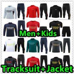 23 24 tracksuit PEPE SAKA Pink arsen Football soccer jerseys 2023 2024 Gunners training suit ODEGAARD THOMAS TIERNEY SMITH ROWE Men Kids sportswear kit 999