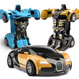 Children's deformation toys, boys' collision deformation car models, children's Chenghai toy car wholesale