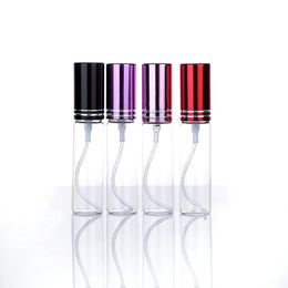 1000pcs/lot 10ml Colorful Glass Refillable Perfume Bottle Pump With Atomizer Empty Cosmetic Containers