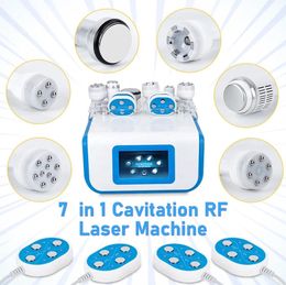 Slimming machine 7 In 1 80k Ultrasonic Cavitation RF Body Shaping Machines with Lipo Laser Pads