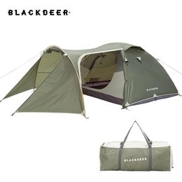 Tents and Shelters Blackdeer Expedition Camping Tent One Bedroom Living Room For 34 people 210D Oxford PU3000 mm Hiking Trekking 231124
