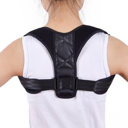 Back Support 1pc Adjustable Brace Belt Elastic Posture Corrector Spine Shoulder Lumbar Correction With Pads