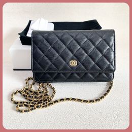 Kadın Baget debriyaj Tote Çanta Luxurys Mens Tasarımcı CC WOC Zincir Kuzu Dinek Kozmetik Çantası Yüksek Kaliteli Crossbody Crossbody Çanta Kapitone Havyar Altın Logo Omuz Çantası Çanta