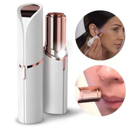 Epilator Face Hair Removal Lipstick Shaver Electric Eyebrow Trimmer Women Remover Mini Portable AA Battery Non Rechargeable 230425