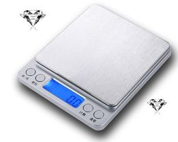 Household Scales Mini stainless steel electronic scale accurate portable household kitchen scale gold Jewellery scale LCD display 230426