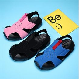 Summer Candy Colour Boys Sandals Kids Shoes Beach Mesh Sandalas Fashion Sports Shoes Girls Hollow Out Fashion Sneakers GC2076