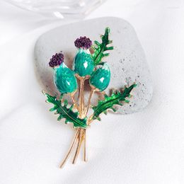 Brooches Muylinda Enamel Flower Brooch Pin Dandelion Cactus For Women Pins Scarf Clip Jewelry Broach Banquet