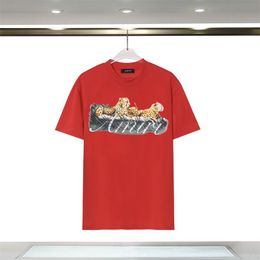 Designer Men's American Hot Selling Summer T-shirt Season New Daily Casual Letter Printed Pure Cotton Top 3MH6