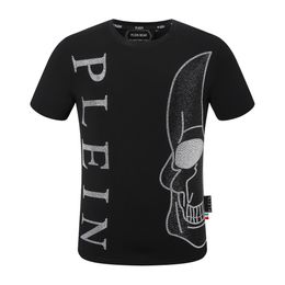 PLEIN BEAR T SHIRT Mens Designer Tshirts Brand Clothing Rhinestone PP Skulls Men T-SHIRT ROUND NECK SS SKULL AND PLEIN WITH CRYSTALS Hip Hop Tshirt Top Tees 161303