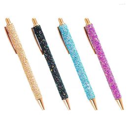 Press Ball Pens Spot Glitter Powder Metal Ballpoint Sequins Stationery Multicolor Kawaii Supplies Office Sch C8c4