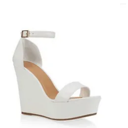 Sandals SHOFOO Shoes Fashion Women's High Heeled Sandals. About 12.5 Cm Heel Height. Wedges Summer Shoes.