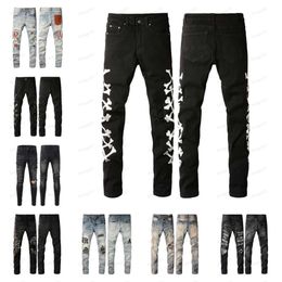 Amirs Mens Womens Designers Jeans Distressed Ripped Biker Slim Straight Denim For Men s Print Army Fashion Mans Skinny Pants M 2808