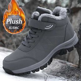 Footwear 2022 winter men women plush leather boots waterproof dwarfproof water tennis climbing hunting shoes unisex lace-up outdoor hot hiking boot man