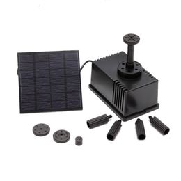 Pumps Fountain Submersible Water Pump Solar Powered Pump With Filter Panel For Pond Pool B85C