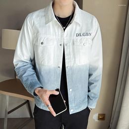 Men's Jackets Spring Men's Senior Sense Everything Fit British Style Comfortable Youth Korean Version Gradient Casual Trend Jacket