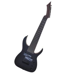 9 Strings Matte Balck Electric Guitar with Fixed Bridge Rosewood Fingerboard Offer Logo/Color Customise