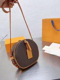 Woman Designer Shoulder Top Quality B BOITE CHAPEAU SOUPLE Women Purse Handb Round Mini Bag Tote Genuine Leather Crossbody