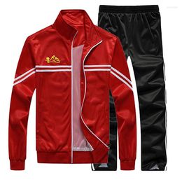 Men's Tracksuits Sportswear Men's Two-piece Jacket Pants Clothing Set Casual Training Basketball Sports