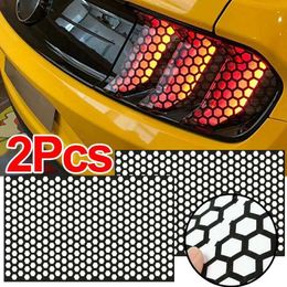 Car Tail Lights Honeycomb Decor Stickers Cuttable Auto Rear Light Lamp StylingTaillight Decals Accessories