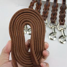 Dog Collars Durable And Fashionable Adjustable Training Rope Made Of Cowhide Leather Thick Is Sturdy